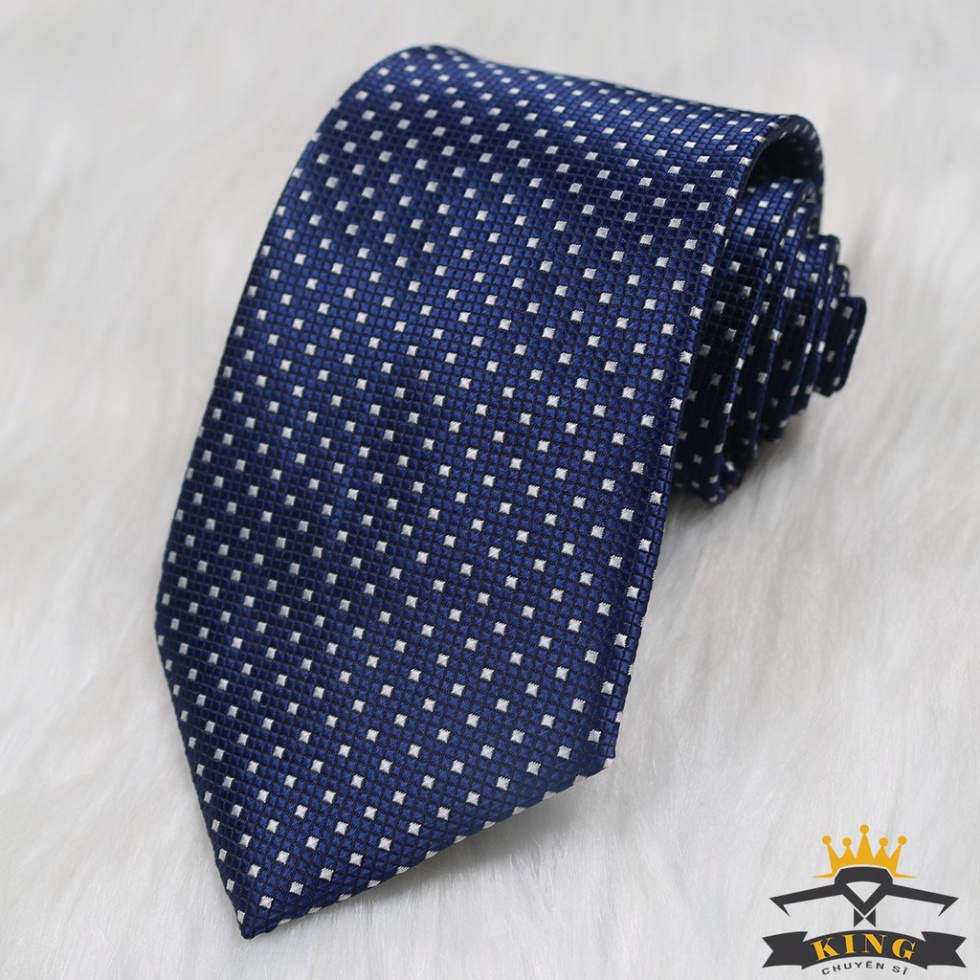 Cà vạt nam KING cavat chấm bi caravat công sở giá rẻ C052