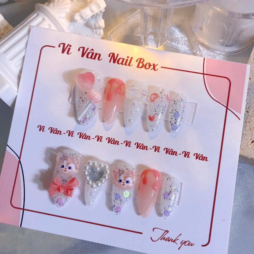 Nail box thiết kế , móng giả mẫu koromi