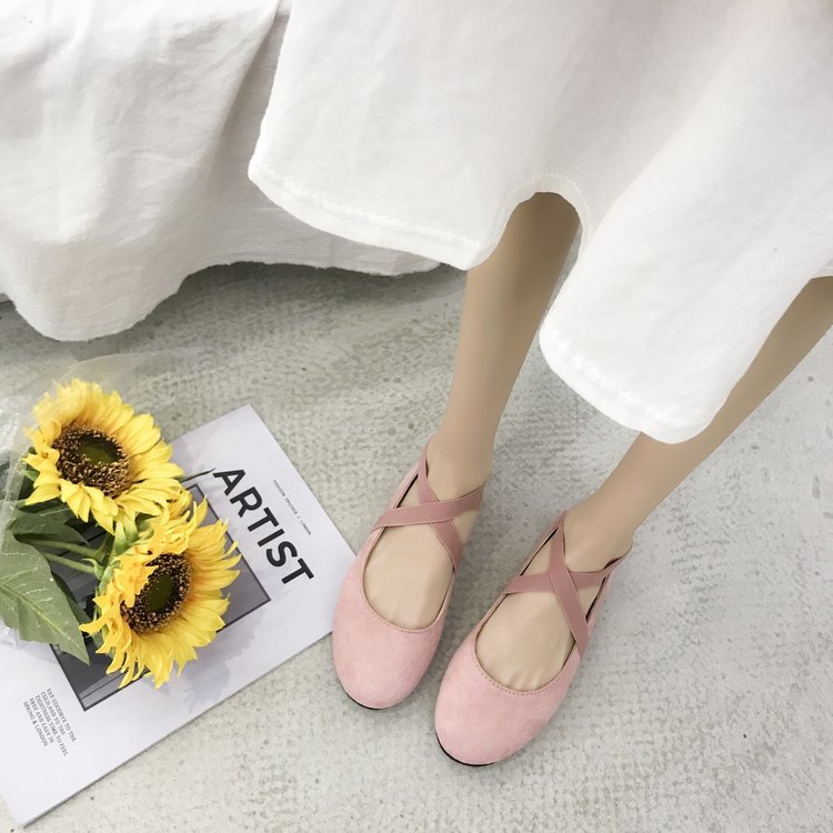 Giày Búp Bê Đế Bằng Mũi Tròn Thời Trang Dành Cho Nữ