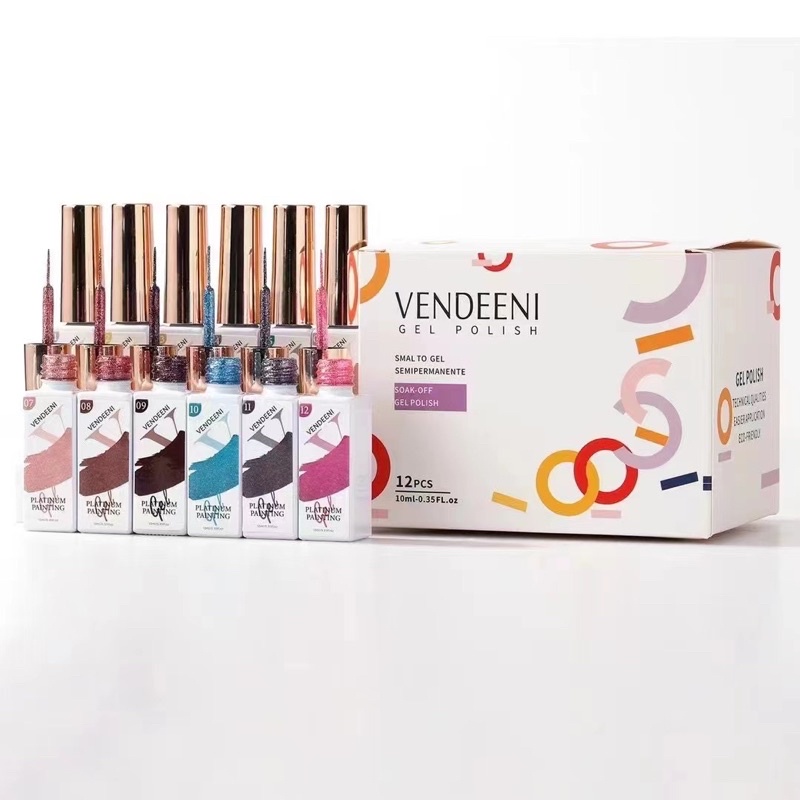 Vendeeni cọ nét nhũ mã BL 12 màu