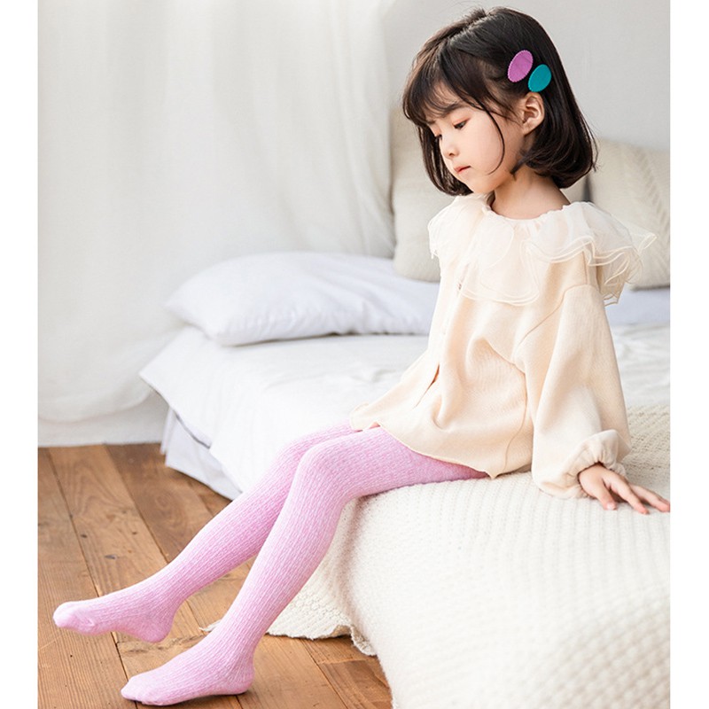 Quần Legging Chất Liệu Cotton Mềm Mại Cho Bé Gái Từ 0-9 Tuổi