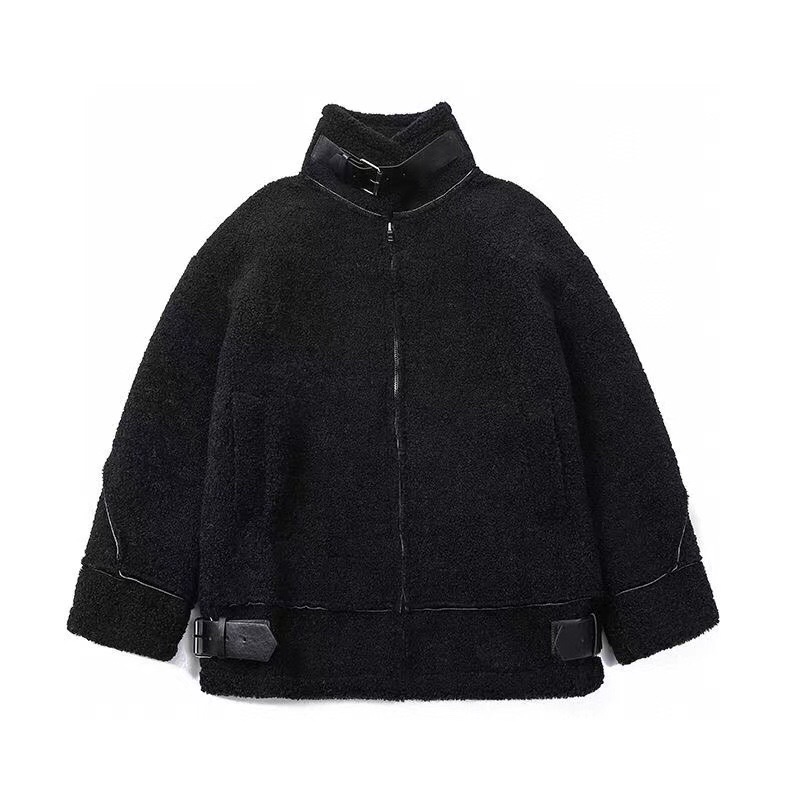 Áo khoác lông Balenciaga cao cấp cho nữ thiết kế phong cách retro