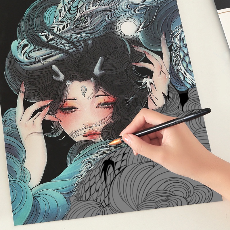 Mới Đồ Chơi Tranh Cạo Thiết Kế Sáng Tạo Phong Cách Trung Hoa Dành Cho Người Lớn