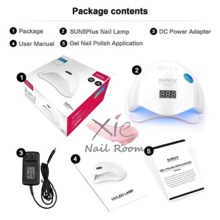 [ CHÍNH HÃNG] Máy hơ gel Sun 5 Plus UV BẢNG TIẾNG ANH (Bảo hành 3 tháng 1 ĐỔI 1)