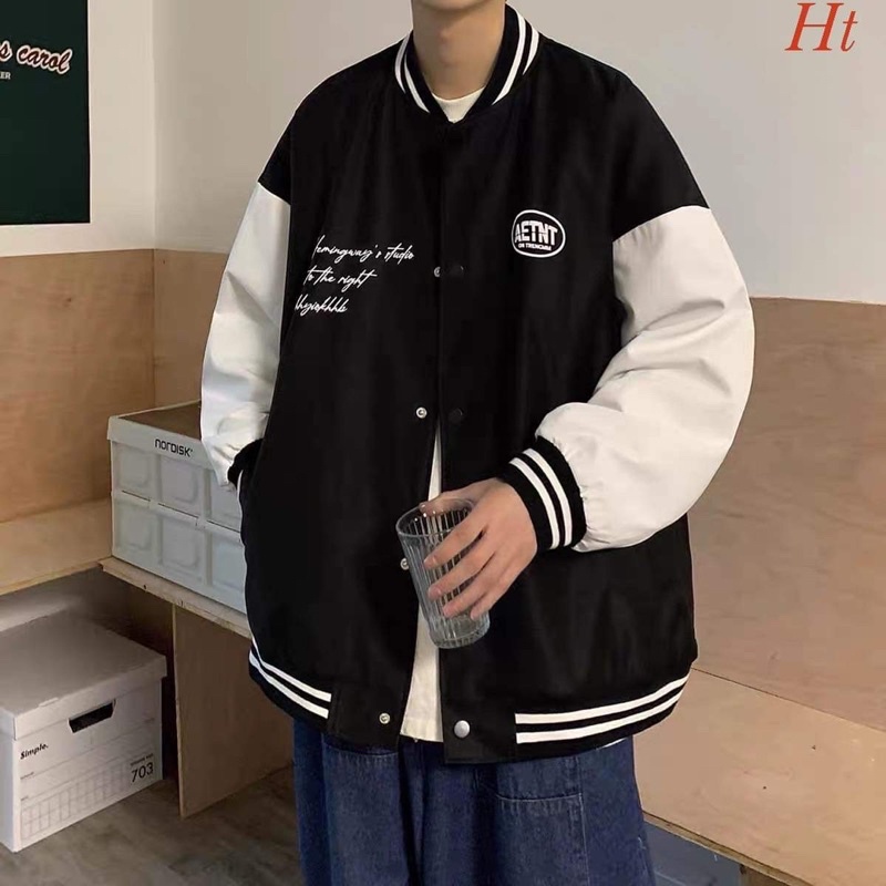 Áo khoác bomber nỉ AET HT12