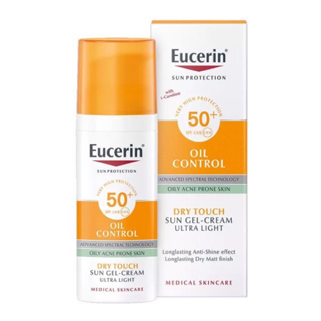 Eucerin Kem Chống Nắng Kiểm Soát Nhờn Sun Oil Control Dry Touch SPF50+ 50ml