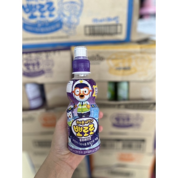 Nước uống Pororo trẻ em nội địa Hàn- chai 235ml (có 4 vị)