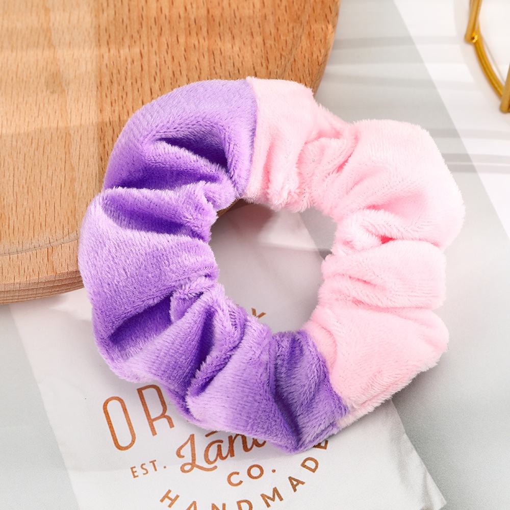 Haimeikang Phù hợp màu sắc Dây buộc tóc sang trọng Dây cao su buộc đuôi ngựa