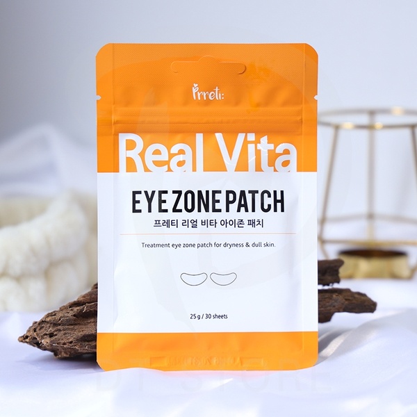 Mặt Nạ Mắt Real Vita Eye Zone Patch Hàn Quốc 30 Miếng Mặt Nạ Vitamin Cấp Ẩm Giảm Thâm Vùng Mắt