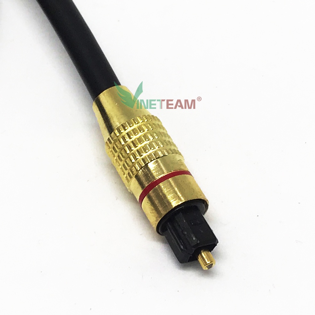 Dây cáp âm thanh quang optical 1m5  loại tốt 2 đầu mạ vàng (màu đen dây to) -DC4477