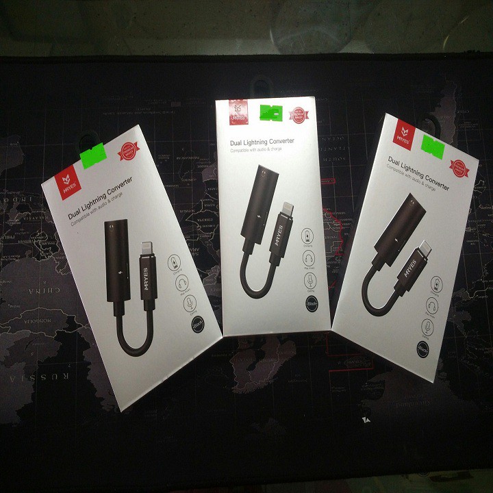 Jack chuyển đổi 2 cổng MRYES hỗ trợ míc đàm thoại vừa nghe vừa sạc