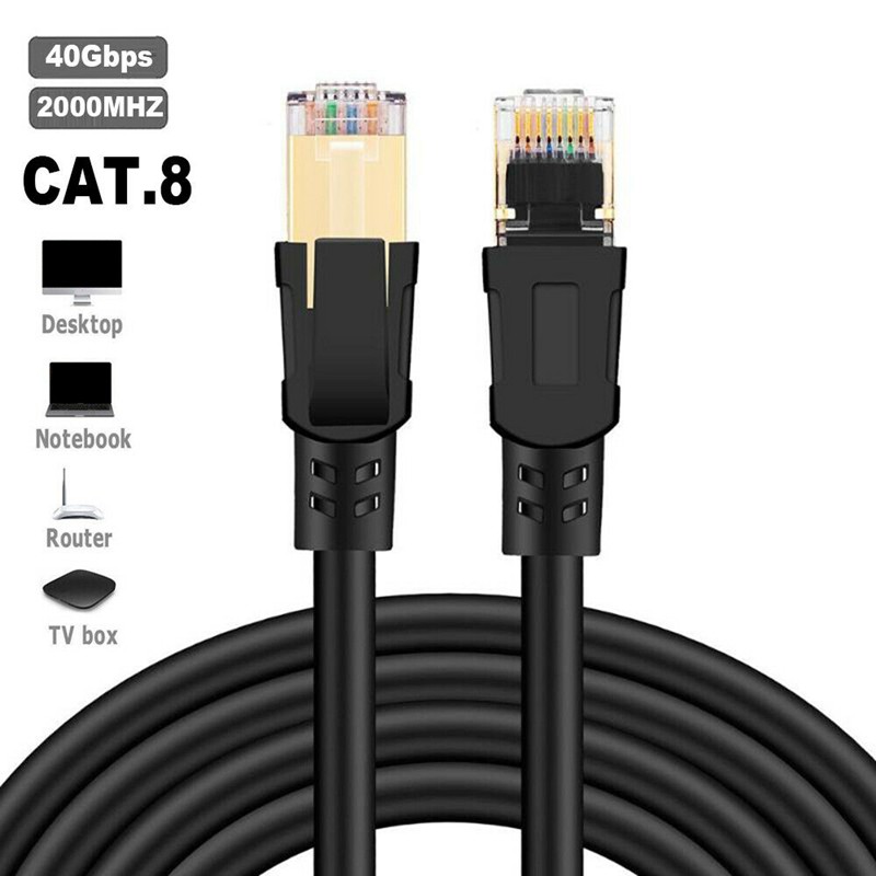 Cáp Kết Nối Mạng Cat8 Ethernet Tốc Độ Cao 40gbps Cho Router Em Cat8 Lan Cable 15m | BigBuy360 - bigbuy360.vn