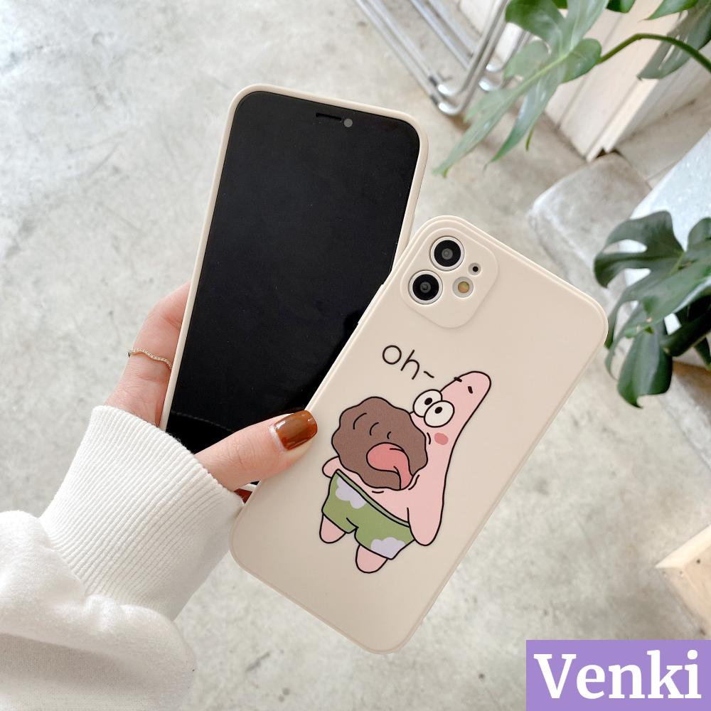 Ốp điện thoại tpu mềm góc vuông hình cậu bé bọt biển thích hợp cho iPhone 7 11 Plus/8 XR XS Pro 12 max X/XS pro 7/8/S