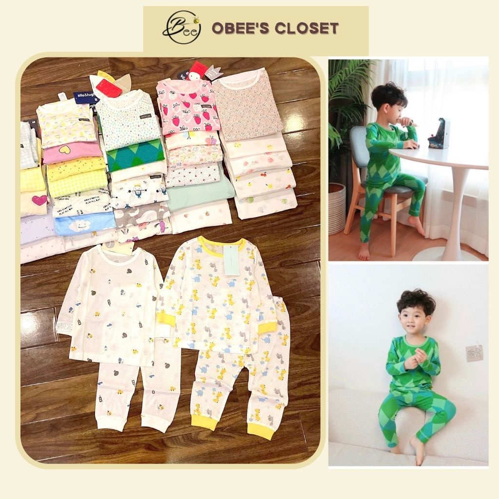 Bộ dài tay bé trai Obee's Closet Bộ quần áo ngủ bé trai từ 6 - 19kg
