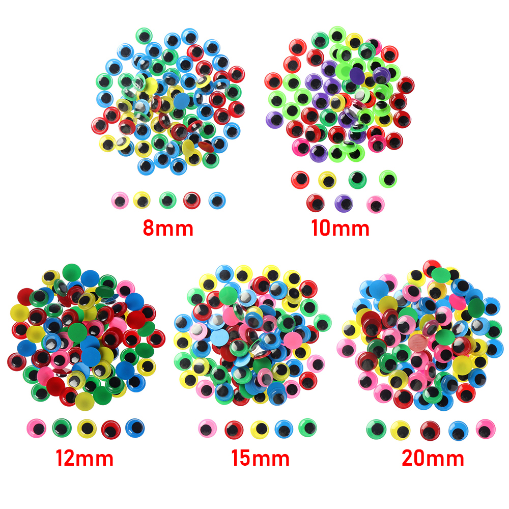 Set 100 mắt thú bông 3D đồ chơi sáng tạo cho bé