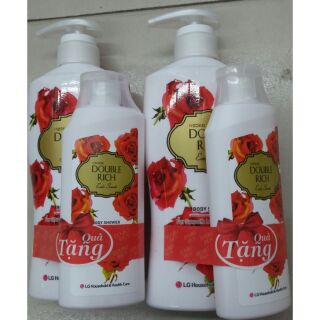 Sữa tắm DUOBLE RICH hoa hồng 550g(tặng 1 st d.rich 130g)