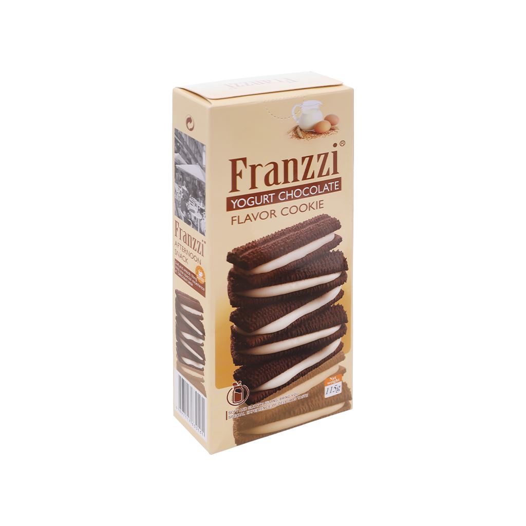 BÁNH QUY SOCOLA SỮA CHUA 115G FRANZZI - YOGURT CHOCOLATE COOKIE