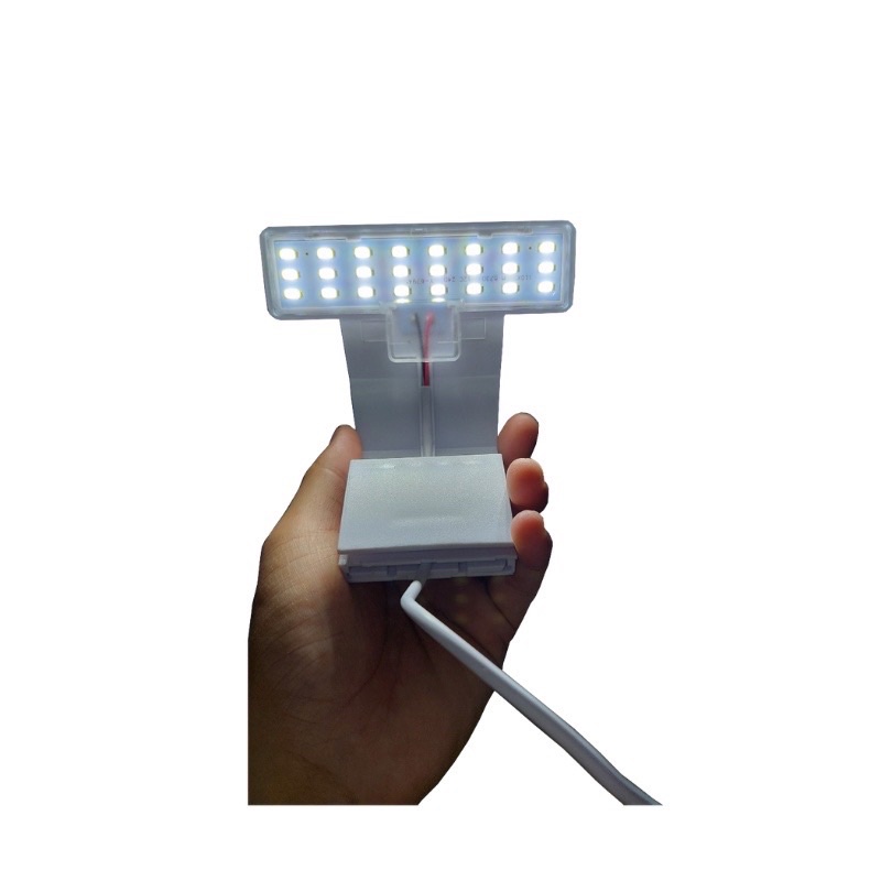 Đèn LED kẹp M-180 thành hồ cá thủy sinh để bàn mini size 15-25 cm | đèn kẹp T