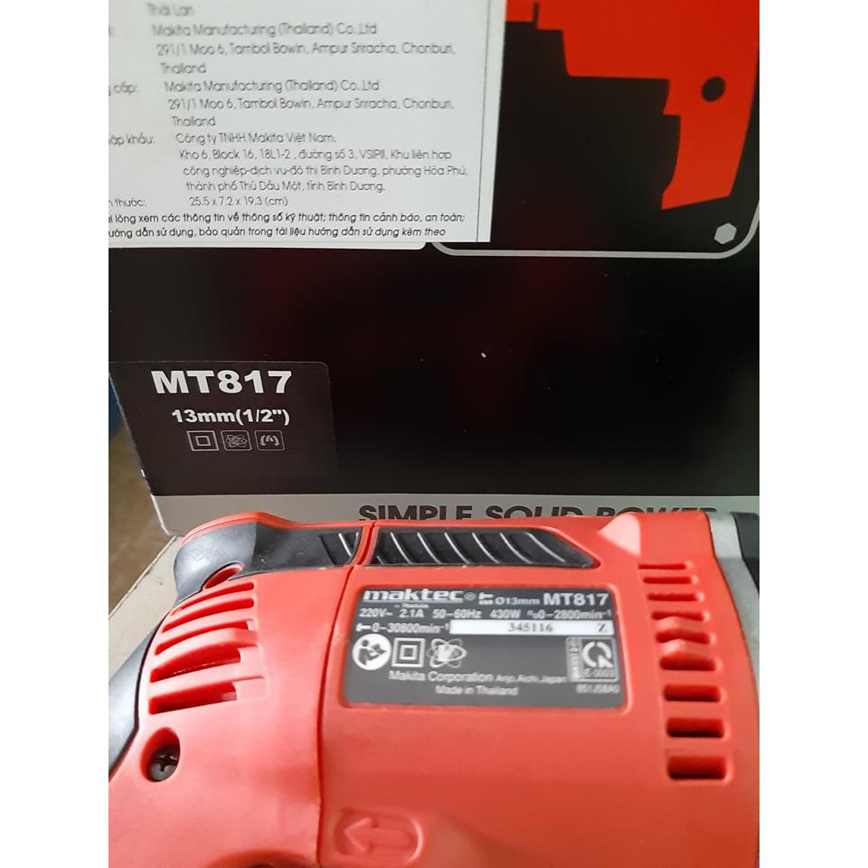 Máy khoan cầm tay MT817 Maktec