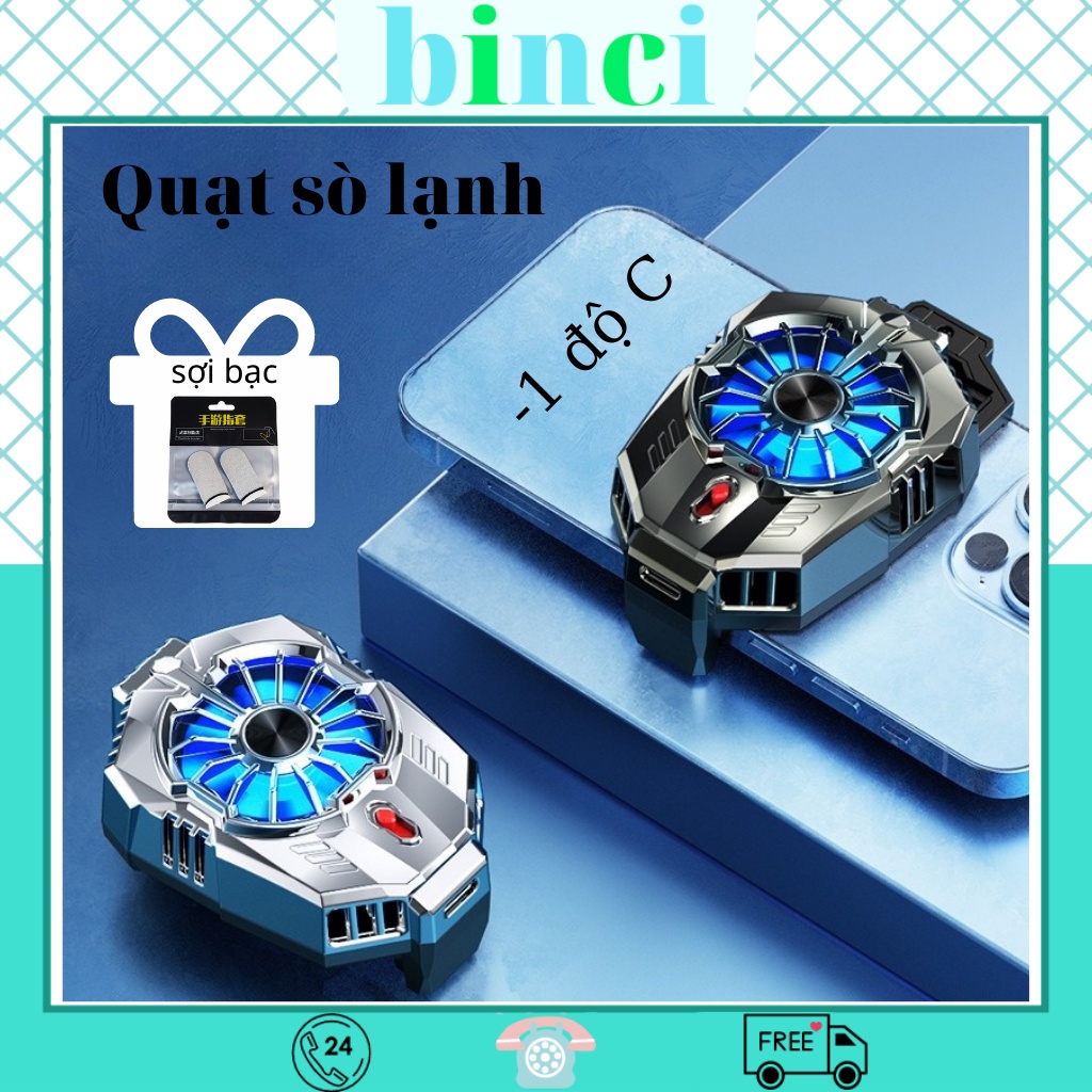 Quạt Tản Nhiệt điện Thoại Sò Lạnh Gaming X20 - Giảm Nhiệt 3s
