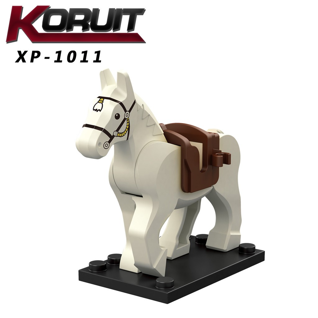 Minifigures Các Mẫu Ngựa Trung Cổ Đẹp Có Kèm Yên Và Hoa Văn Trang Trí XP1011 - XP1016 - Đồ Chơi Lắp Ráp