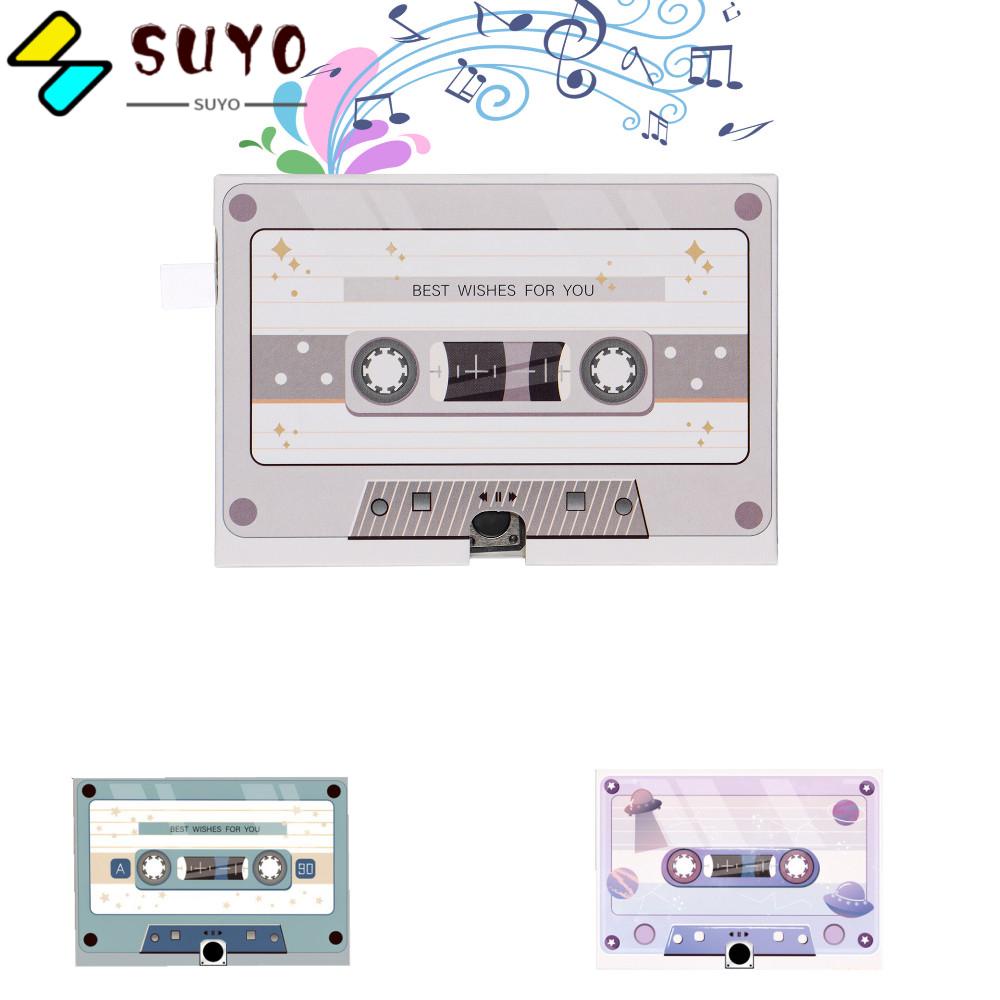 Thiệp chúc mừng có thể ghi âm nhạc hoặc hiệu ứng âm thanh thiết kế tùy chỉnh món quà cho sinh nhật độc đáo/ nhiều màu