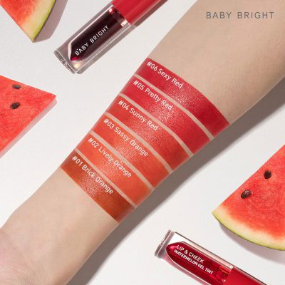 [NEW] Son Tint Baby Bright Lip And Cheek Watermelon Gel Tint 2.5g HL55-Trúc Cosmetics | BigBuy360 - bigbuy360.vn