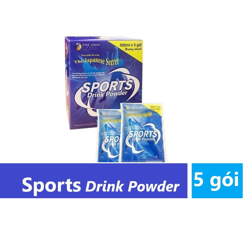 Sports Drink Powder - Nước uống bổ sung điện giải vị chanh dây (Hộp 5 gói)