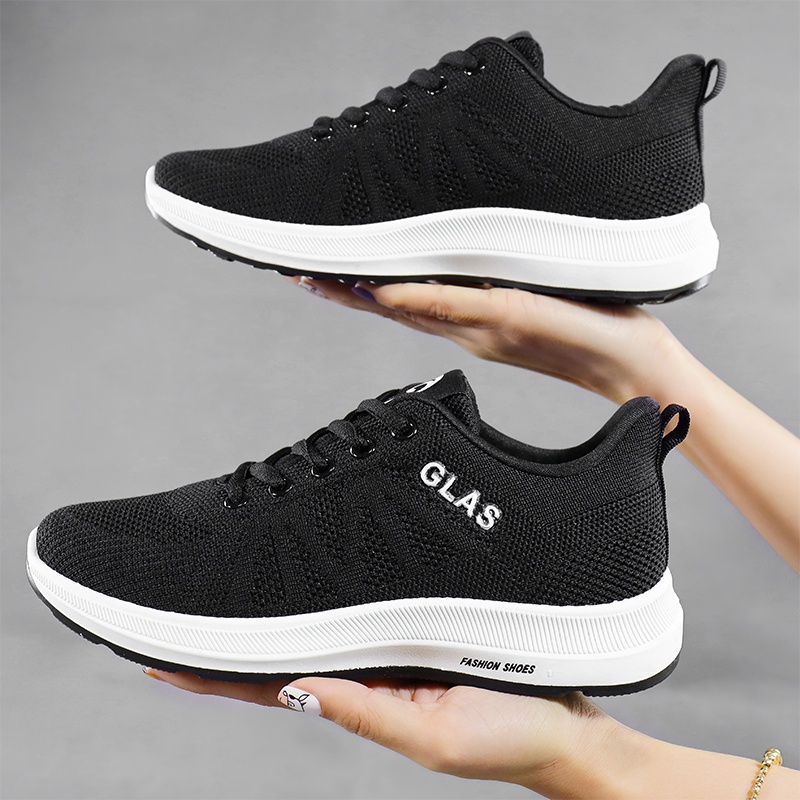 Giày Sneaker Nữ Tập Gym Đi Bộ Chạy Bộ, Giày Thể Thao Nữ Vải Lưới Thoáng Khí - G212