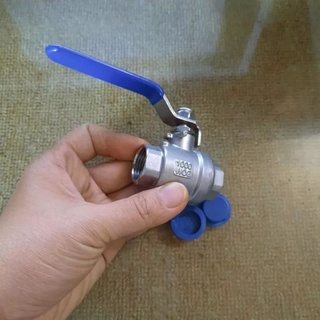 Van bi inox 304 - van khóa nước 2 đầu ren trong 21mm van bi 15