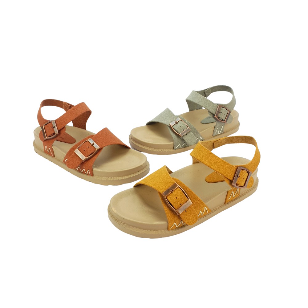 Giày Sandal Nữ Đế Xuồng Quai Chéo Sau Lưng Phong Cách Hàn Quốc