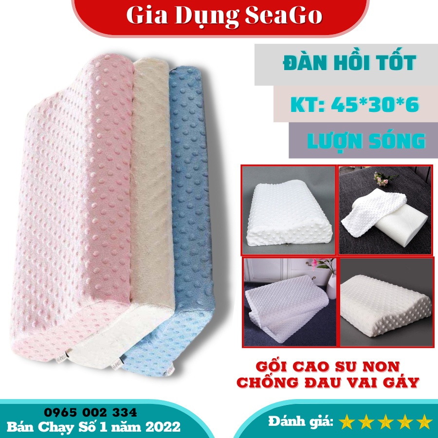 GỐI CAO SU NON NGƯỜI LỚN TRỊ LIỆU CHỐNG NGÁY NGỦ ĐAU VAI GÁY