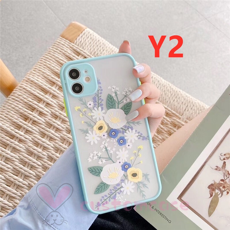 Camera Lens Protector Soft TPU Phone Case for iPhone 8 7 Plus 6 6s Plus IPhone 11 Pro Max X Xs Max XR SE Lavender Flower Case