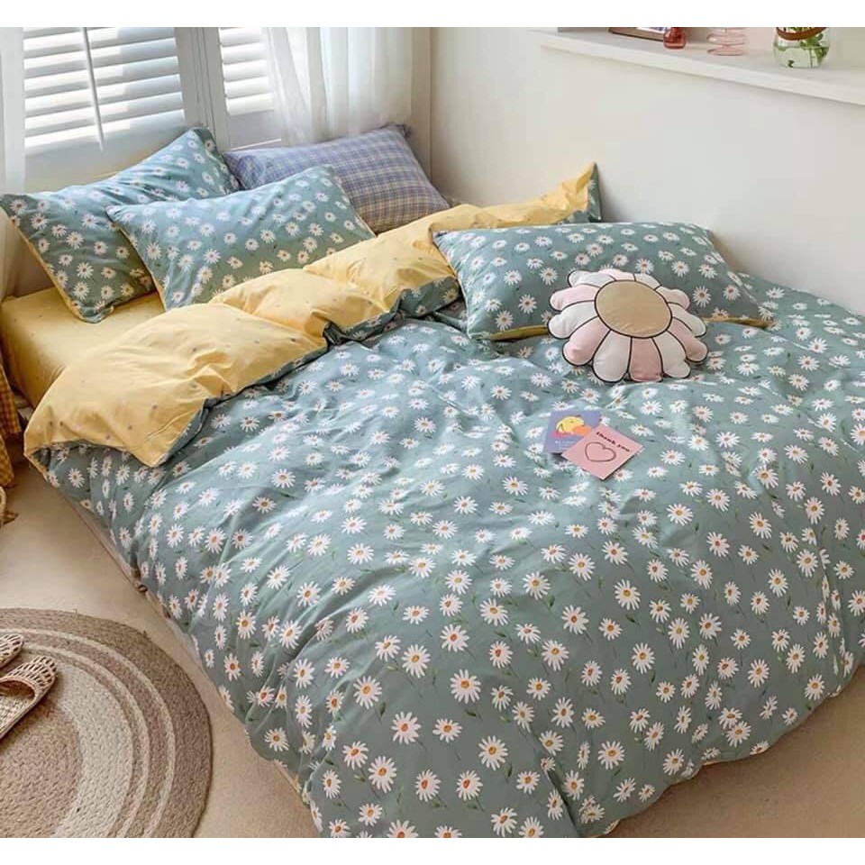[FREE SHIP 50k] Bộ chăn ga gối đệm cotton poly nhập khẩu bộ 4 món :1 vỏ Chăn, 1 ga chải giường, 2 vỏ gối | BigBuy360 - bigbuy360.vn