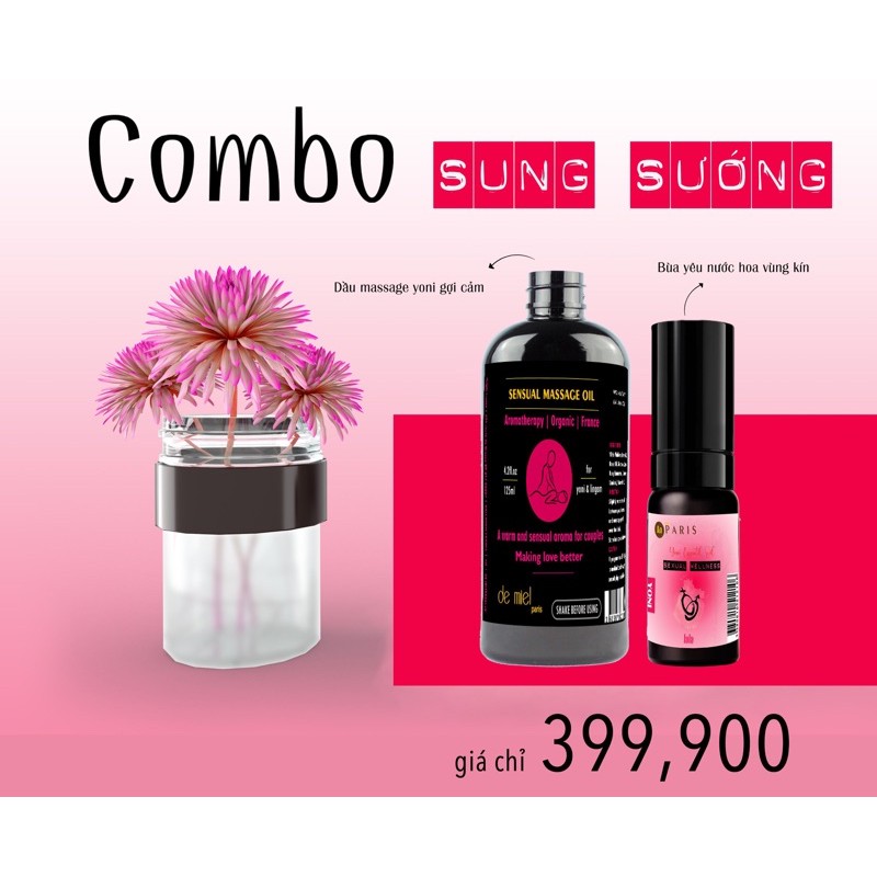 Set Dầu Massage De Miel Và Nước Hoa YO.Ni Cho Nam Nữ