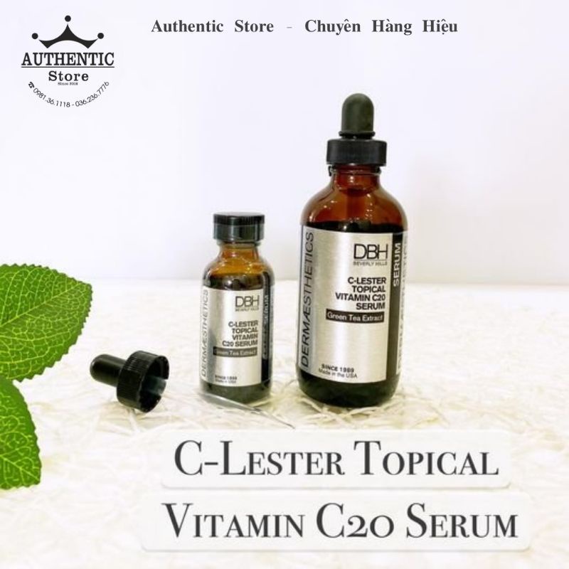 C20 DBH - Serum C-Lester Topical Vitamin C20 làm trắng, mờ thâm, hết nám - Authentic Store