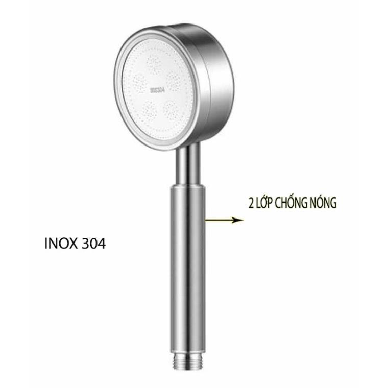 Bộ vòi sen TĂNG ÁP bộ tay sen tăng áp siêu mạnh cải thiện tới 400% tia mịn massage da dễ chịu