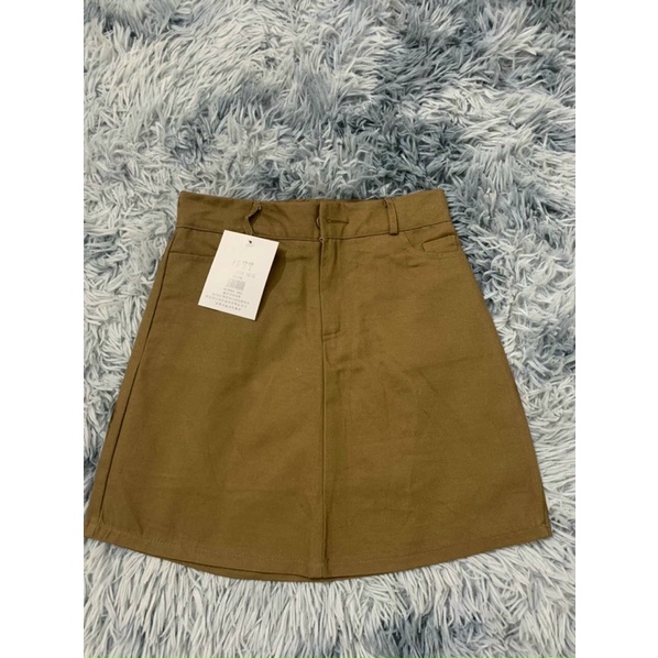 CHÂN VÁY KAKI CHỮ A NGẮN MÀU ĐEN /trắng / nâu be đủ sz S/M/L/XL