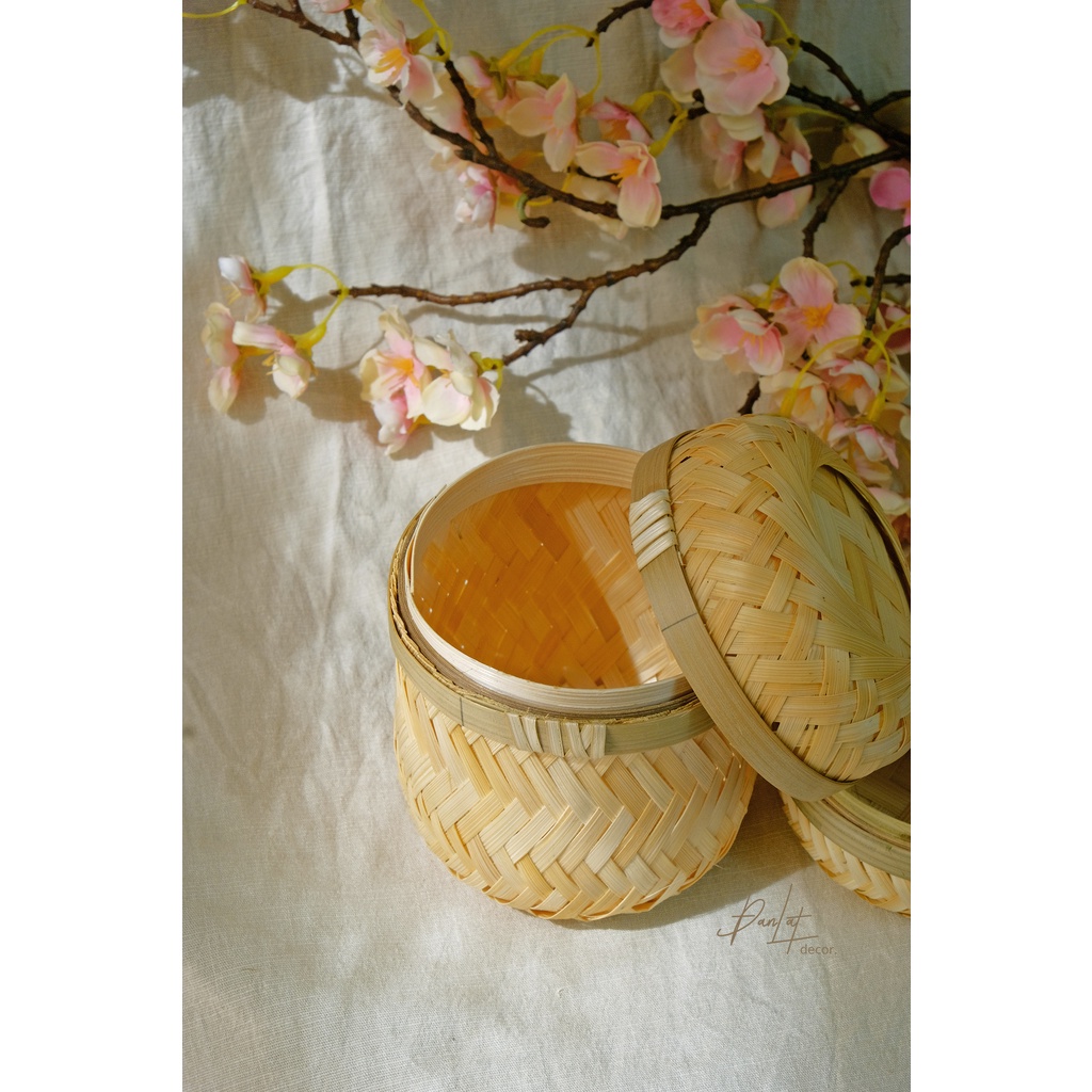 Hộp tre đựng đồ nhỏ, trang sức, bánh kẹo... - Mini bamboo box