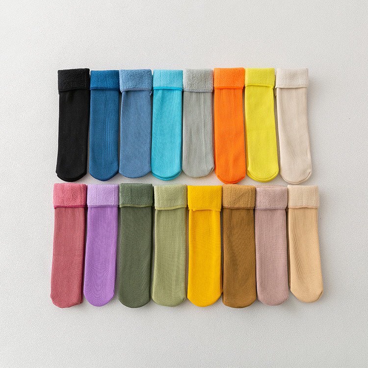 1 Đôi Tất Lót Lông,Tất Cao Cổ Cho Bé Siêu Ấm Áp Phong Cách Hàn Quốc