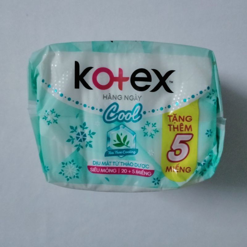 Băng vệ sinh hàng ngày Kotex Cool gói 20 miếng
