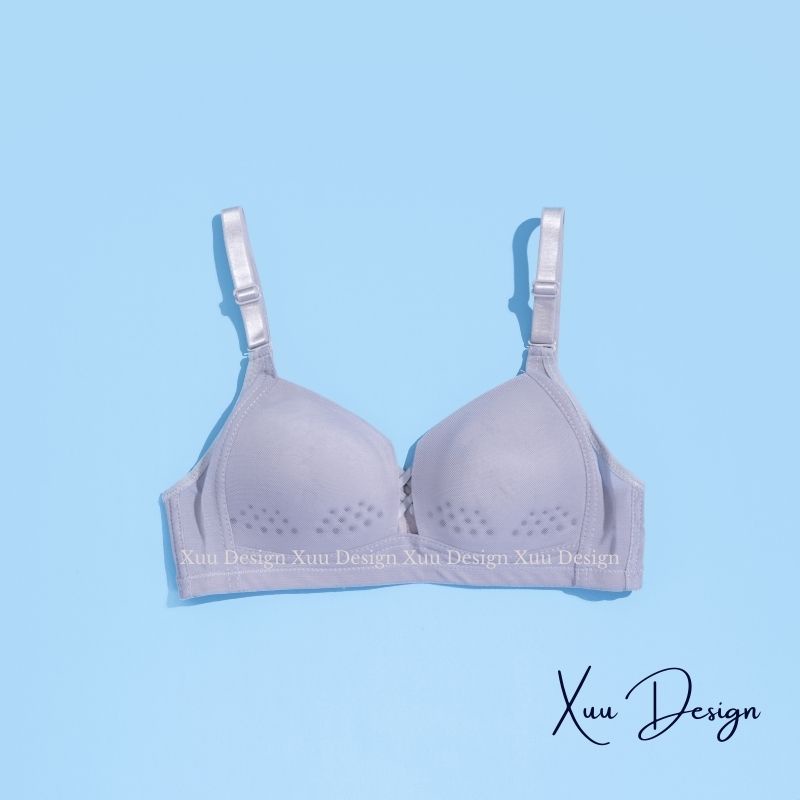 Áo lót nữ Wexuu áo lót ren không gọng mút mỏng có lỗ chấm thông hơi siêu thoáng - AV07