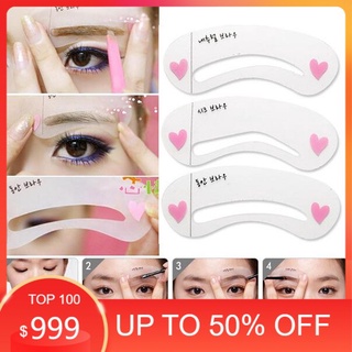 Set 3 khuôn mày kẻ lông mày định hình mày tự nhiên phong cách Hàn Quốc Yasan