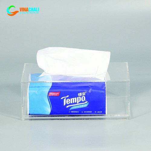 Hộp Đựng Giấy Ăn Mica Trong Suốt