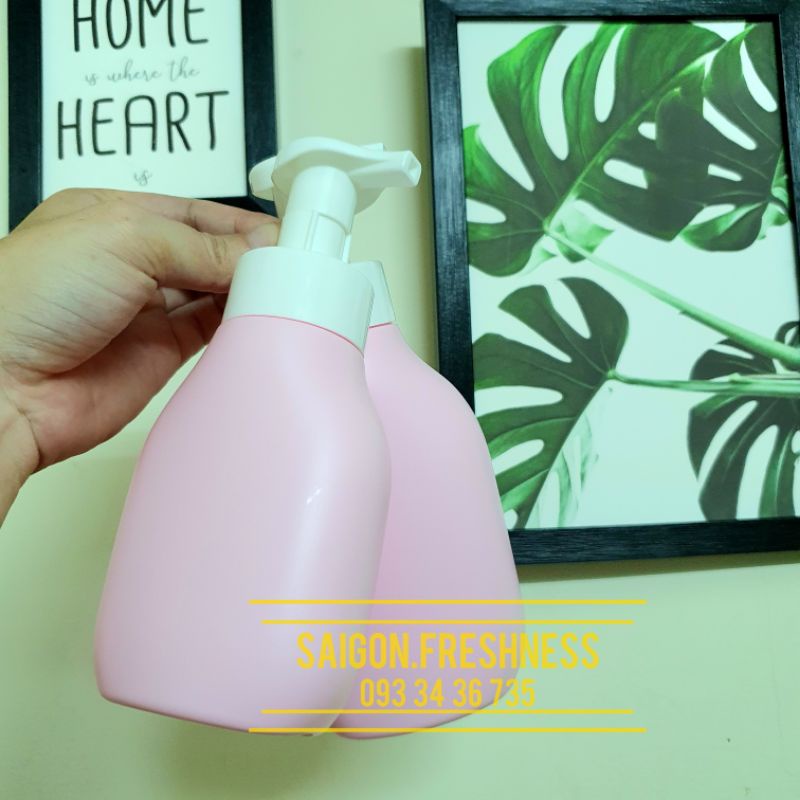 Chai chiết mỹ phẩm vòi nhấn - chai hồng vòi xà phòng sang trọng