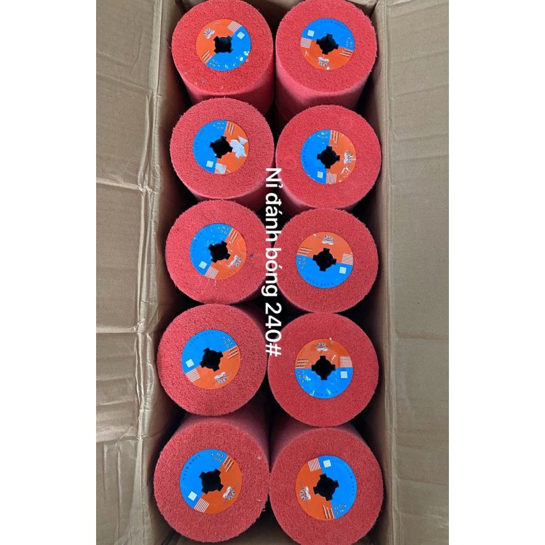 Nỉ  trụ đánh bóng, tạo xước mịn #240 Ø120X Dài 100mm