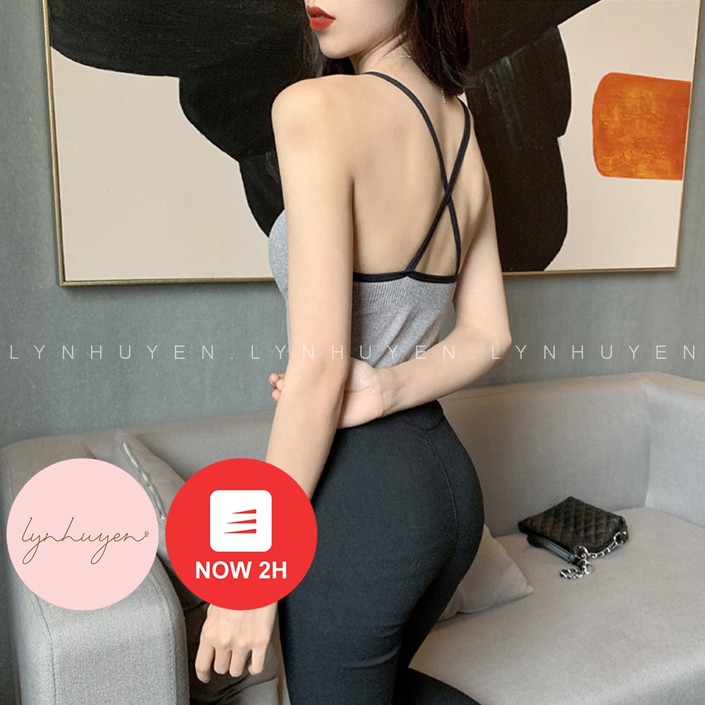 [Mã WASKT304 giảm 15% tối đa 30K đơn 99K] Áo 2 Dây Nữ Có Mút Ngực Len Tăm Định Hình - 2 Màu - AD004 | BigBuy360 - bigbuy360.vn