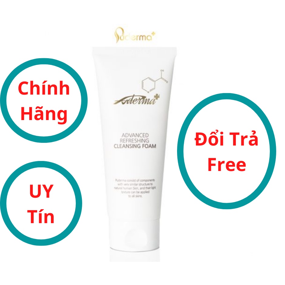 SỮA RỬA MẶT PUDERMA ADVANCED REFRESHING CLEANSING FOAM