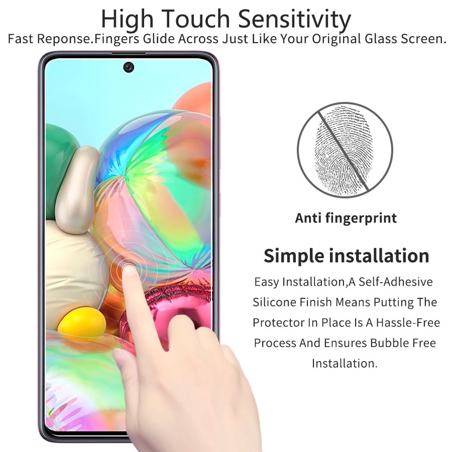 3 Trong 1 Kính cường lực + Miếng dán Cacbon + Kính Cường Lực Bảo Vệ Camera Sau Cho Samsung Galaxy A12 A32 A42 A52 A72 A10 A20 A30 A50 A70 A10S A20S A30S A50S A01 A11 A31 A51 A71 A02S A21S