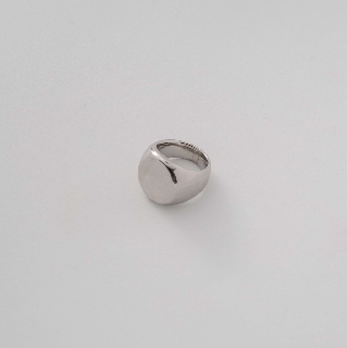 Nhẫn bạc mặt tròn trơn